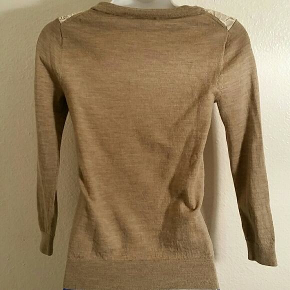 J. Crew Merino Wool Sweater with Lace. XS - Picture 2 of 4